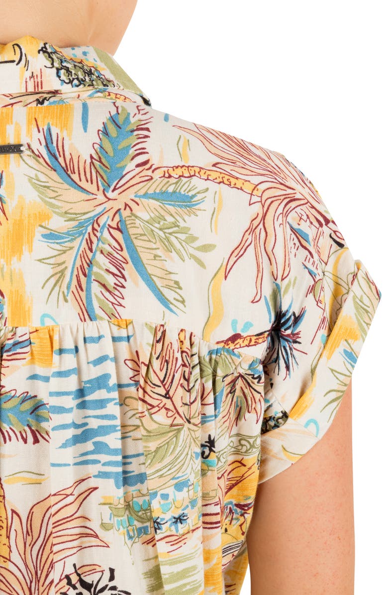 Hurley Safari Scenic Print Button-Up Shirt, Alternate, color, 