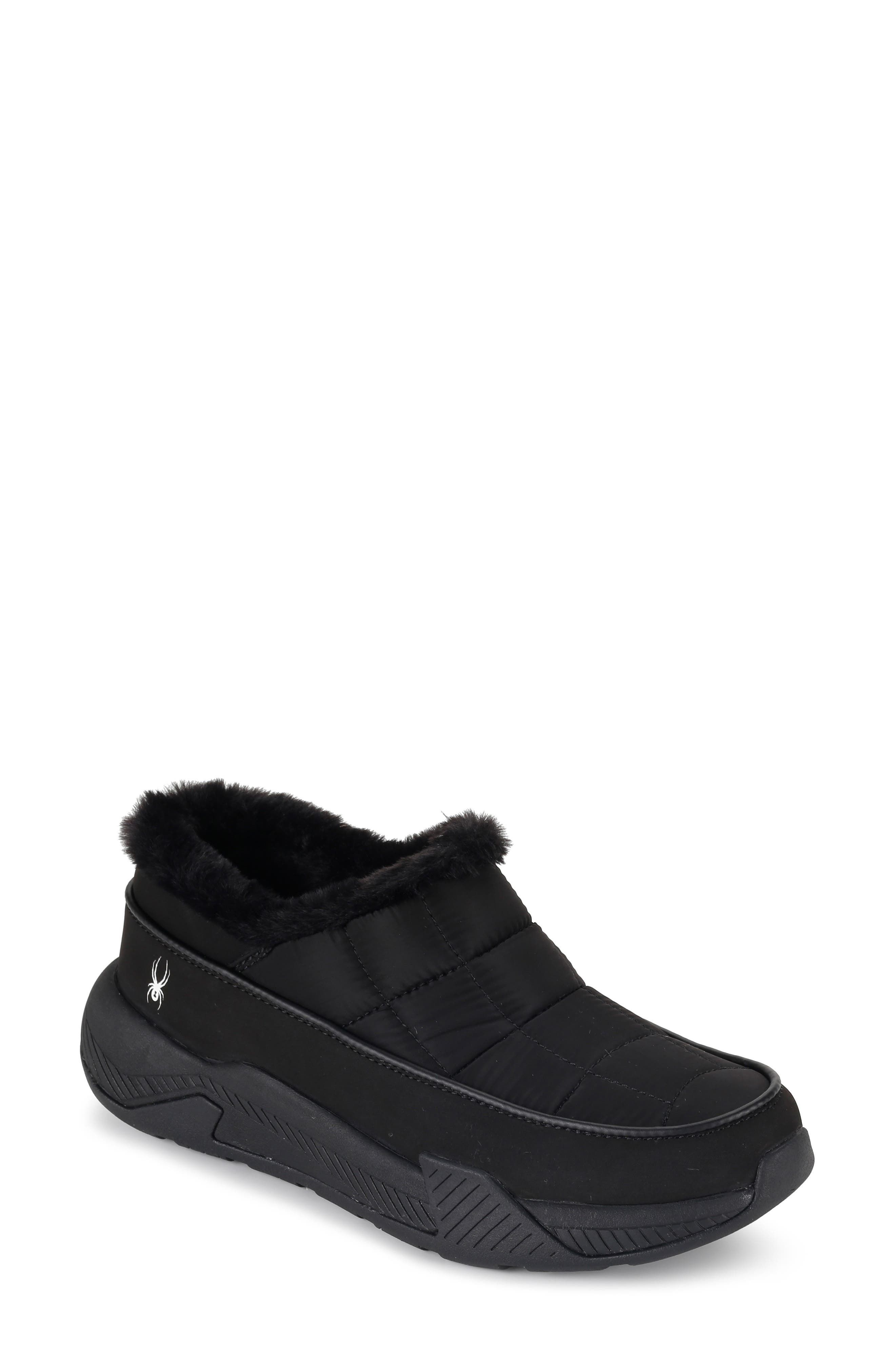 Spyder Leah Faux Fur Lined Waterproof Slip-On Sneaker, Main, color, 