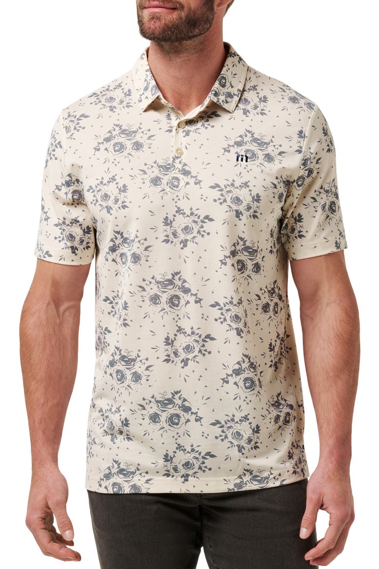 Local Forecast Cotton Blend Polo, Main, color, BIRCH