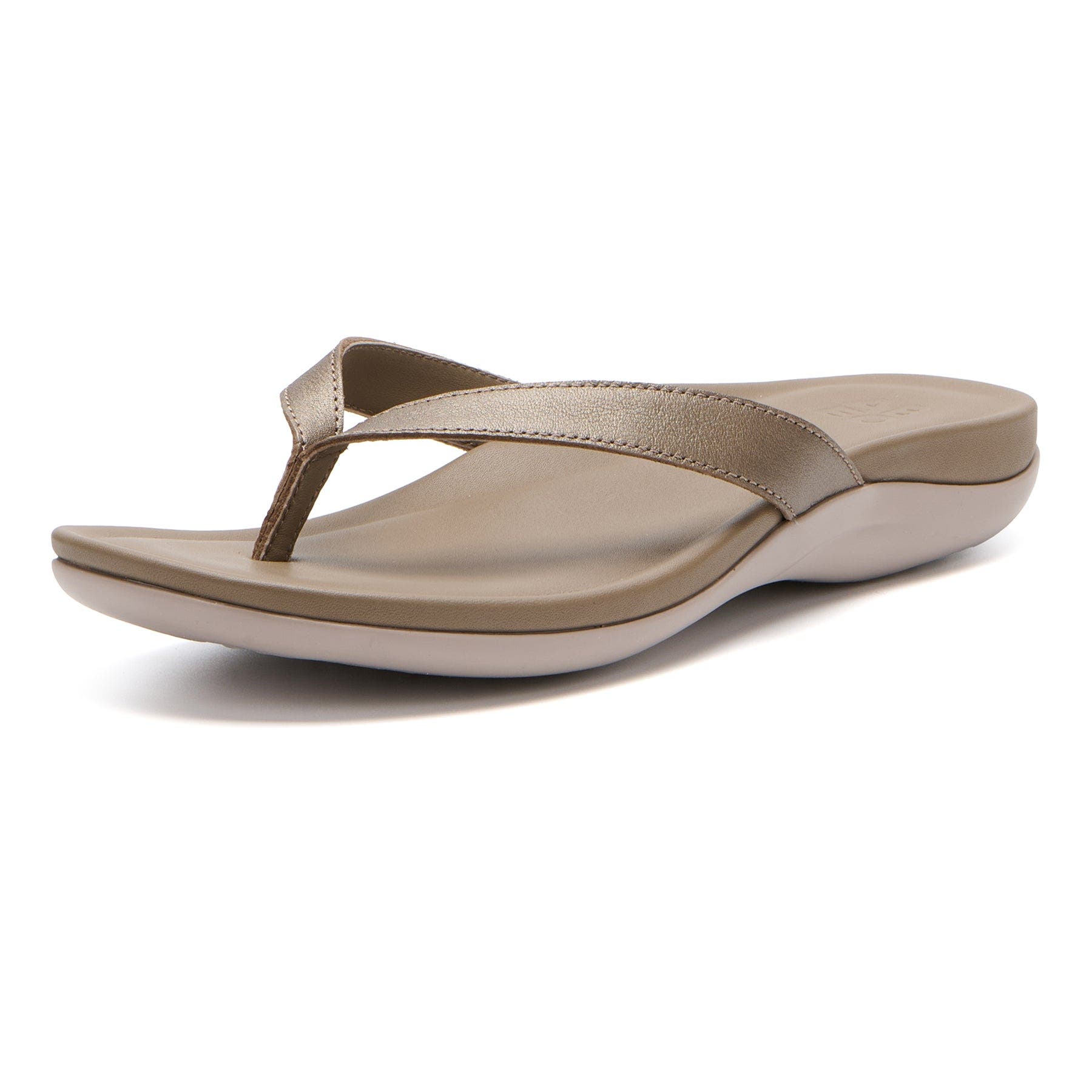 Oasis Flip Flop, Alternate, color, Fossil - Regular