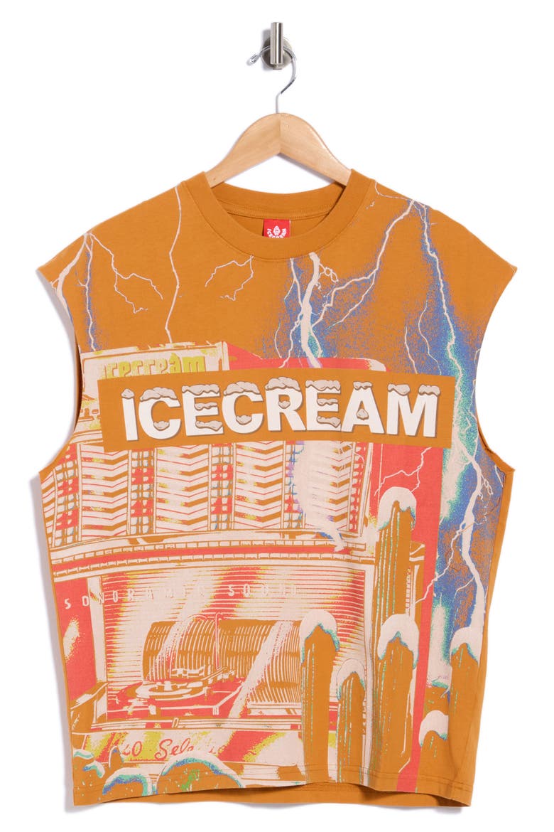 Cherry Bomb Muscle Tank, Main, color, SUDAN BROWN