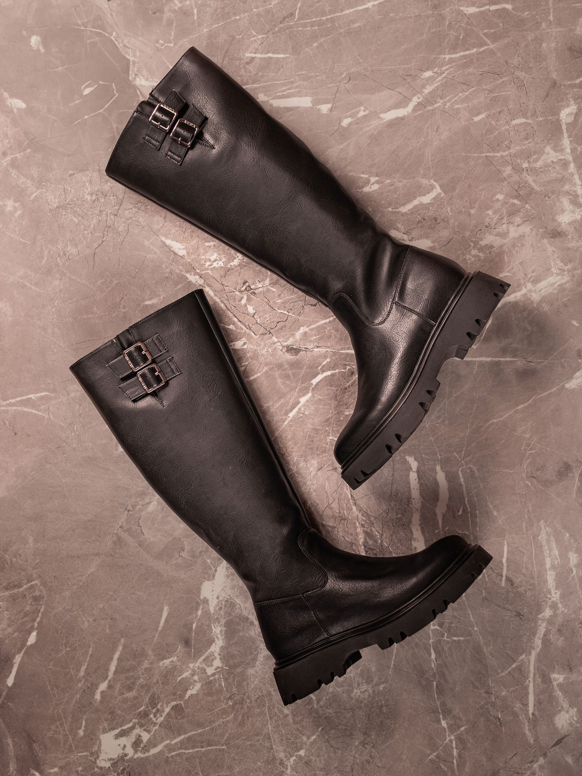 V.GAN LONDON Vegan Bram Knee-High Boots, Alternate, color, Black