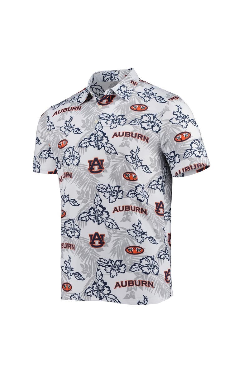 Reyn Spooner Men's Reyn Spooner White Auburn Tigers Performance Polo, Alternate, color, White