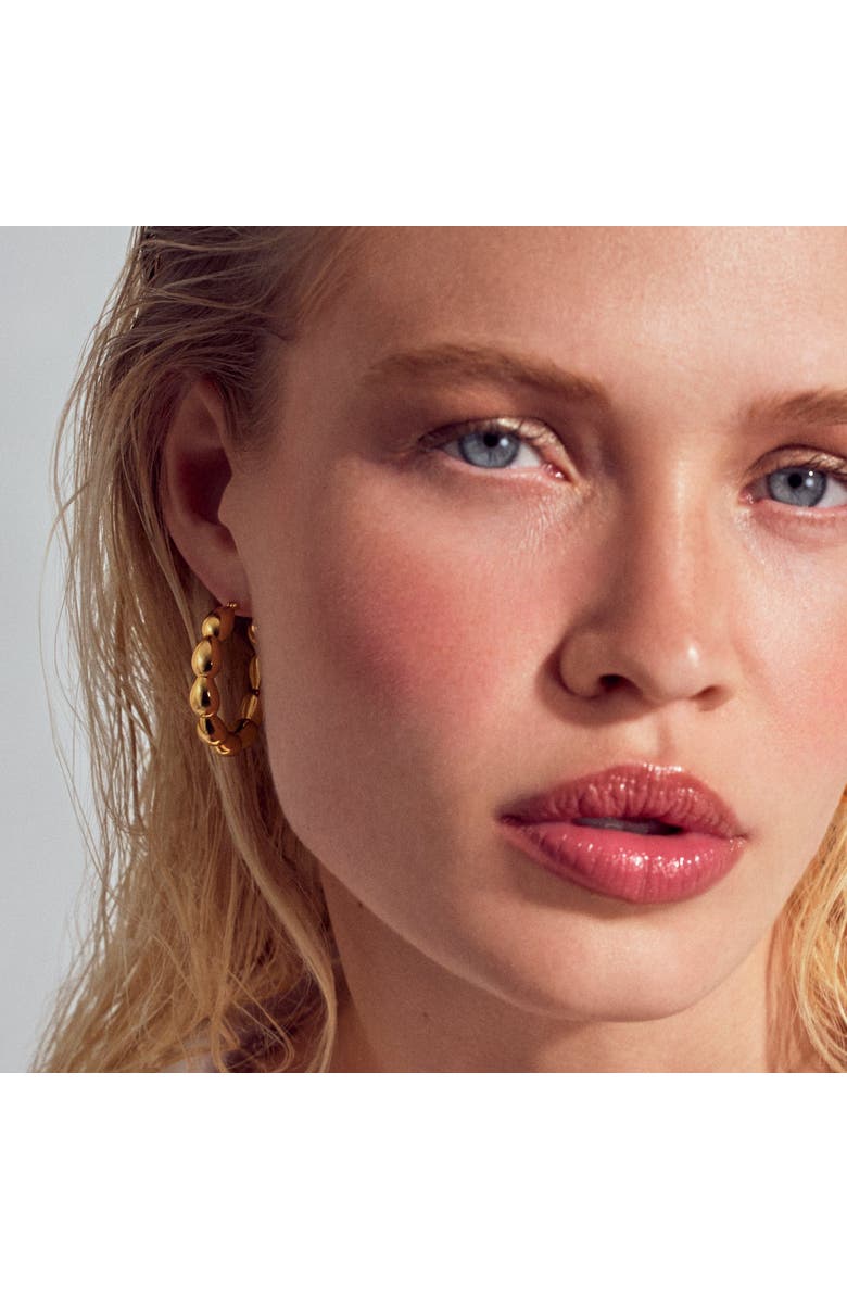 Sif Jakobs Jewellery Earrings Goccia Creolo Piccolo, Alternate, color, 18K Gold Plated