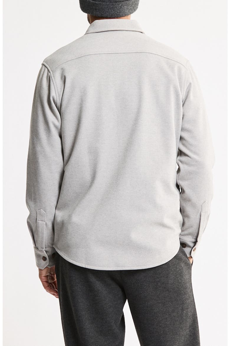 Brushed Twill Overshirt, Alternate, color, GREY