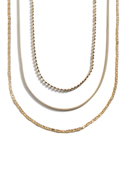 Anita Set of 3 Water Resistant Necklaces