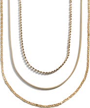 BaubleBar Anita Set of 3 Water Resistant Necklaces