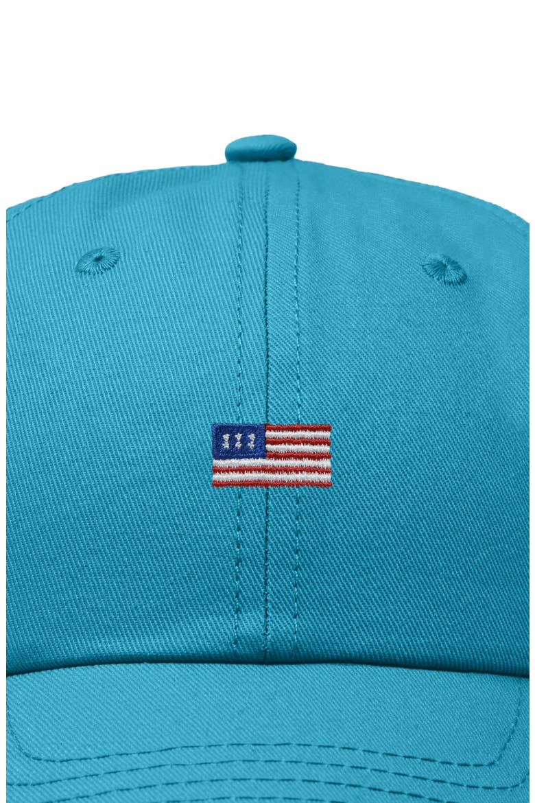 Lil USA Flag Dad Cap, Alternate, color, Royal Blue