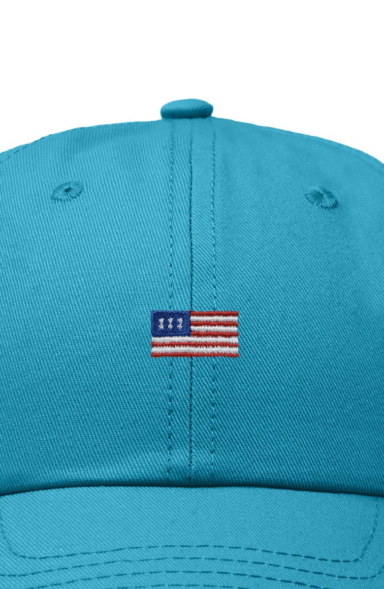 Dalix USA Flag Dad Cap, Alternate, color, Royal Blue