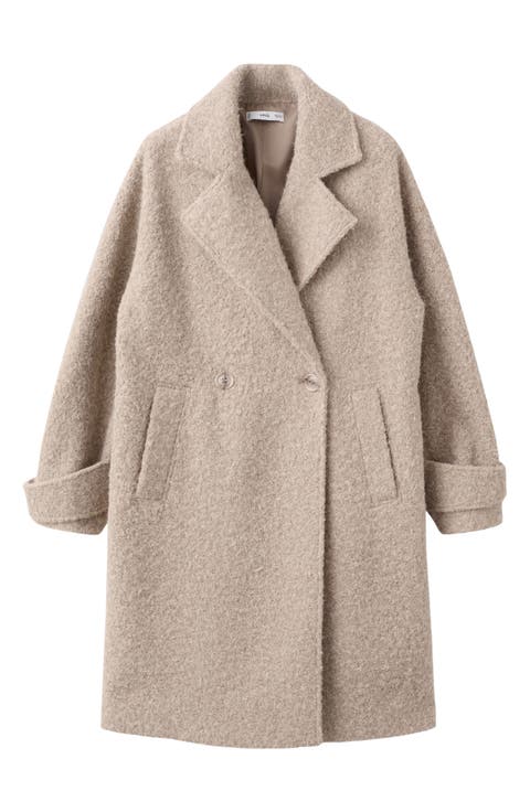 Lapels Bouclé Coat
