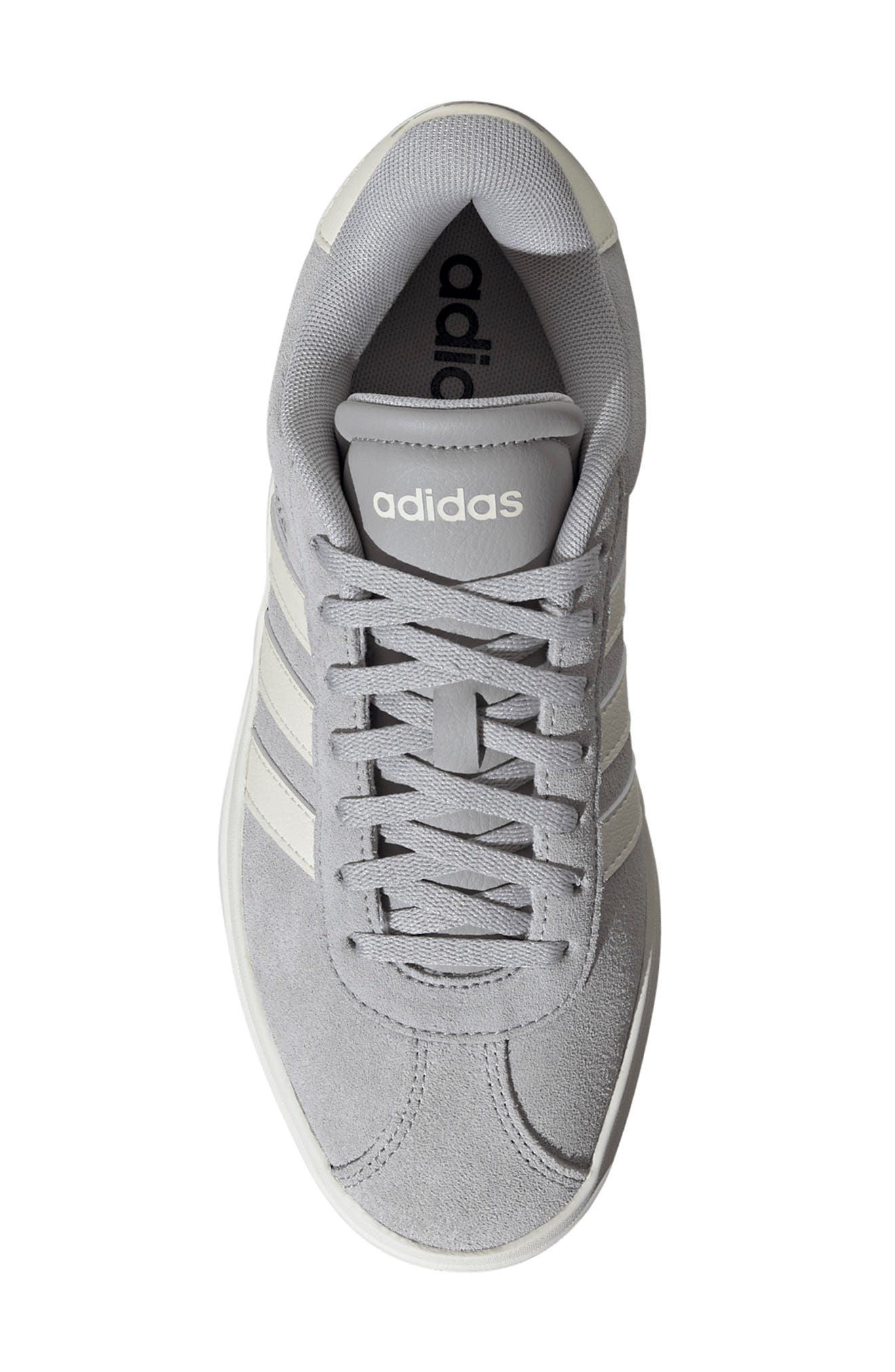 adidas VL Court Bold Sneaker, Alternate, color, Grey/ Off White/ White