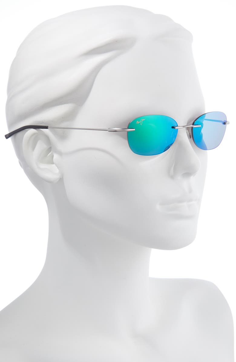 Maui Jim Aki Aki 50.5mm Polarized Round Sunglasses, Alternate, color, 