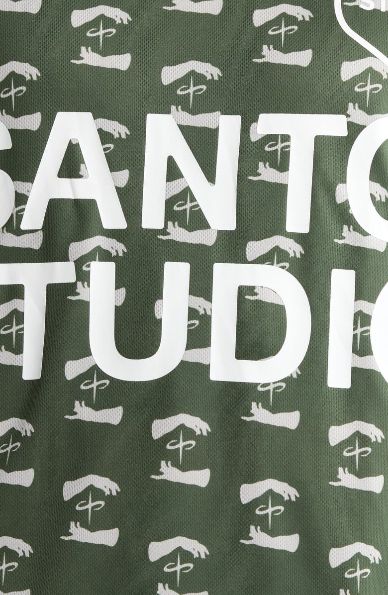 SANTO STUDIO Faith Over Fear Long Sleeve Club Jersey, Alternate, color, Green