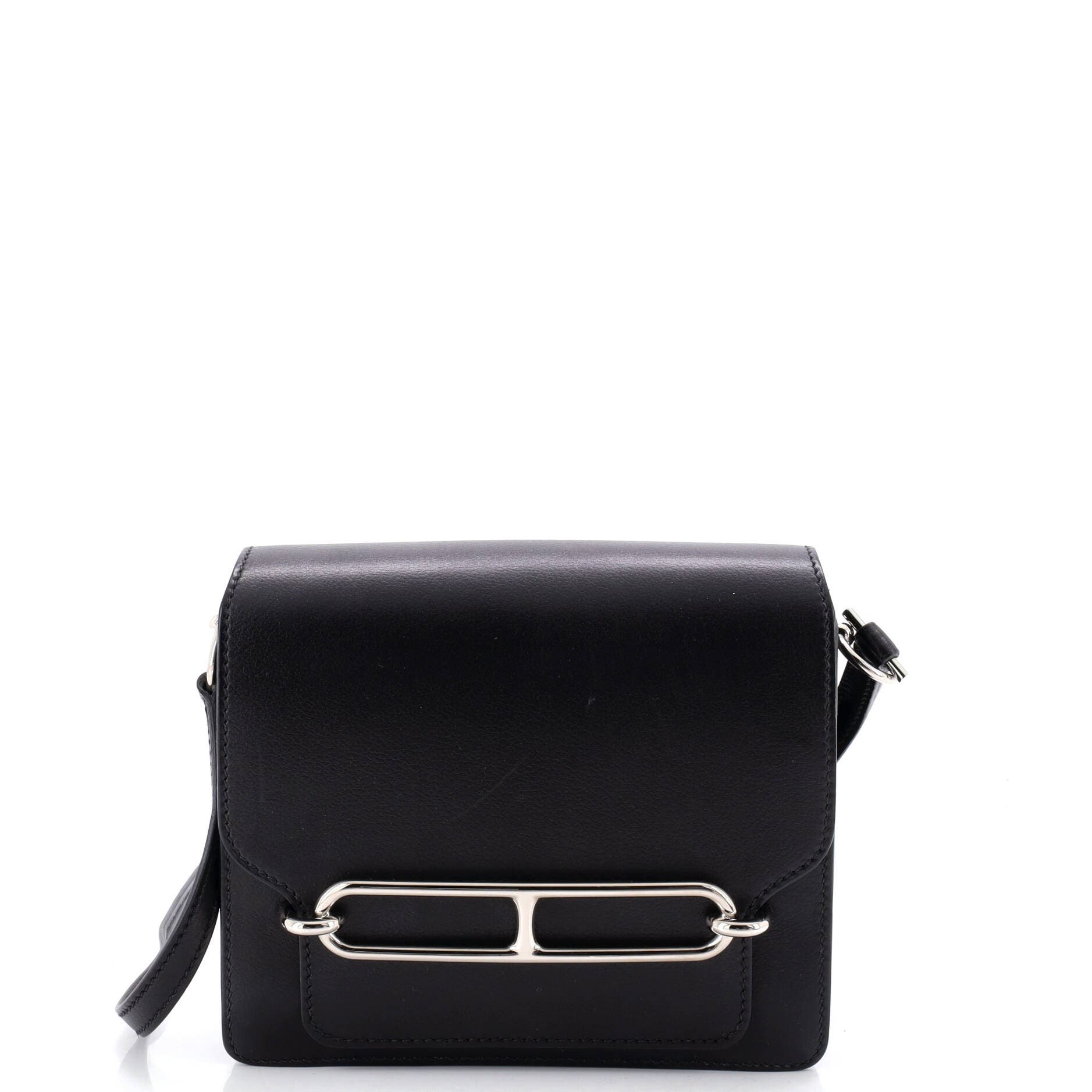 Pre-Owned Hermes Roulis Bag Evergrain 18, Main, color, Noir