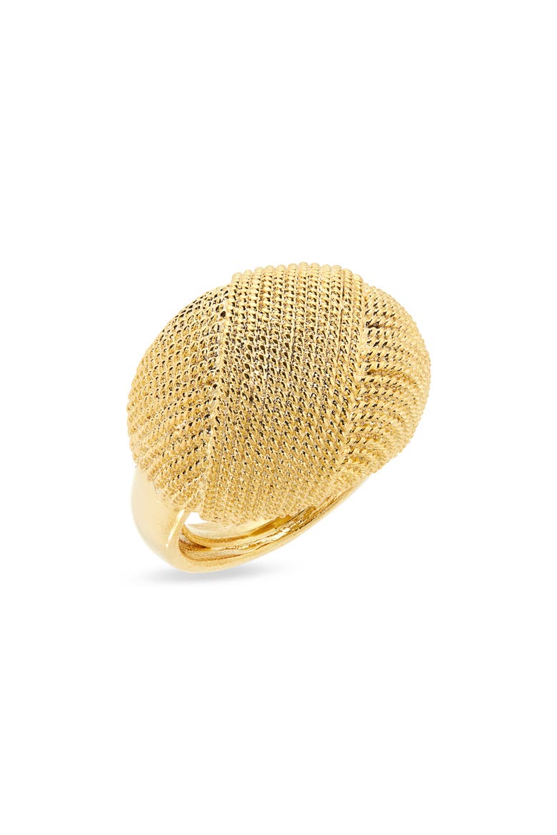 Textured Knot Adjustable Cocktail Ring, Main, color, GOLD