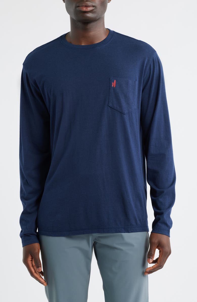 johnnie-O Coastal Way Graphic Long Sleeve T-Shirt, Main, color, Navy