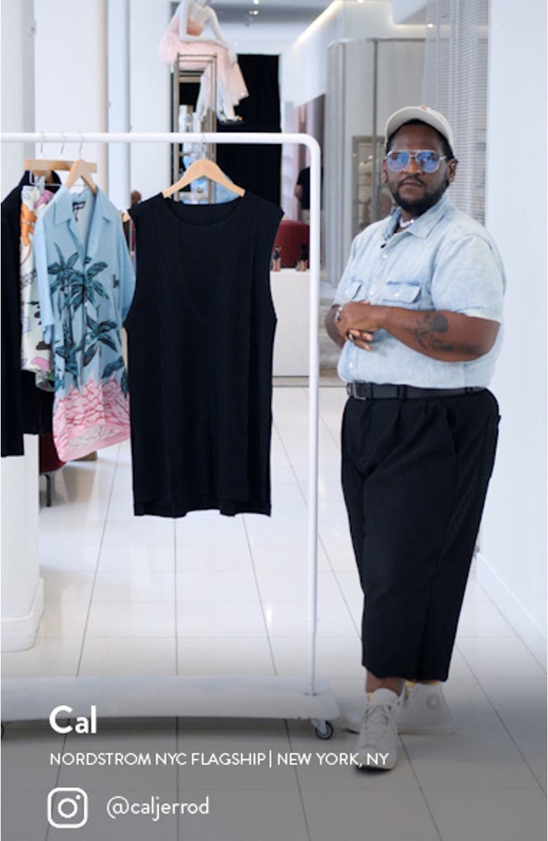 Monthly Colors June Pleated Sleeveless Tunic, sales video thumbnail