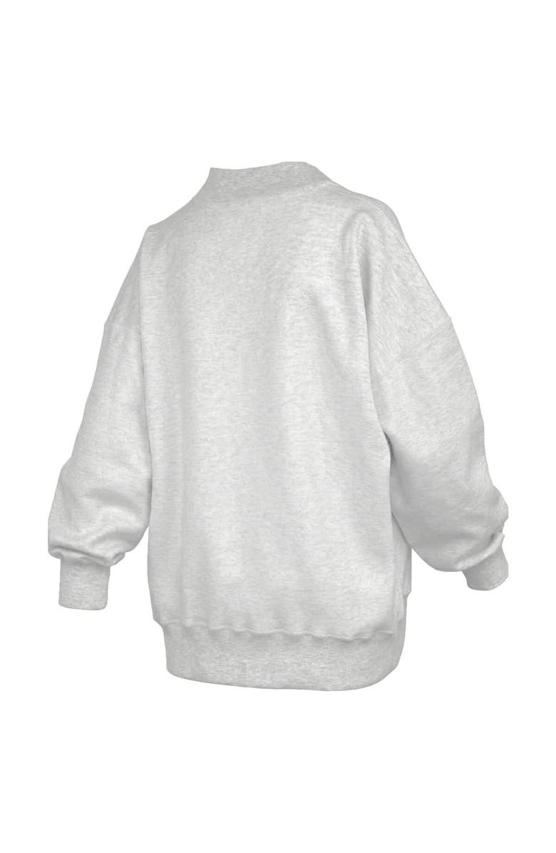 PRESSBOX Women's Pressbox  Heather Gray Georgia Bulldogs Reversible Sweatshirt, Alternate, color, Heather Gray