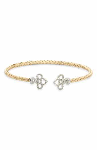 MESHMERISE Diamond Woven Cuff Bracelet