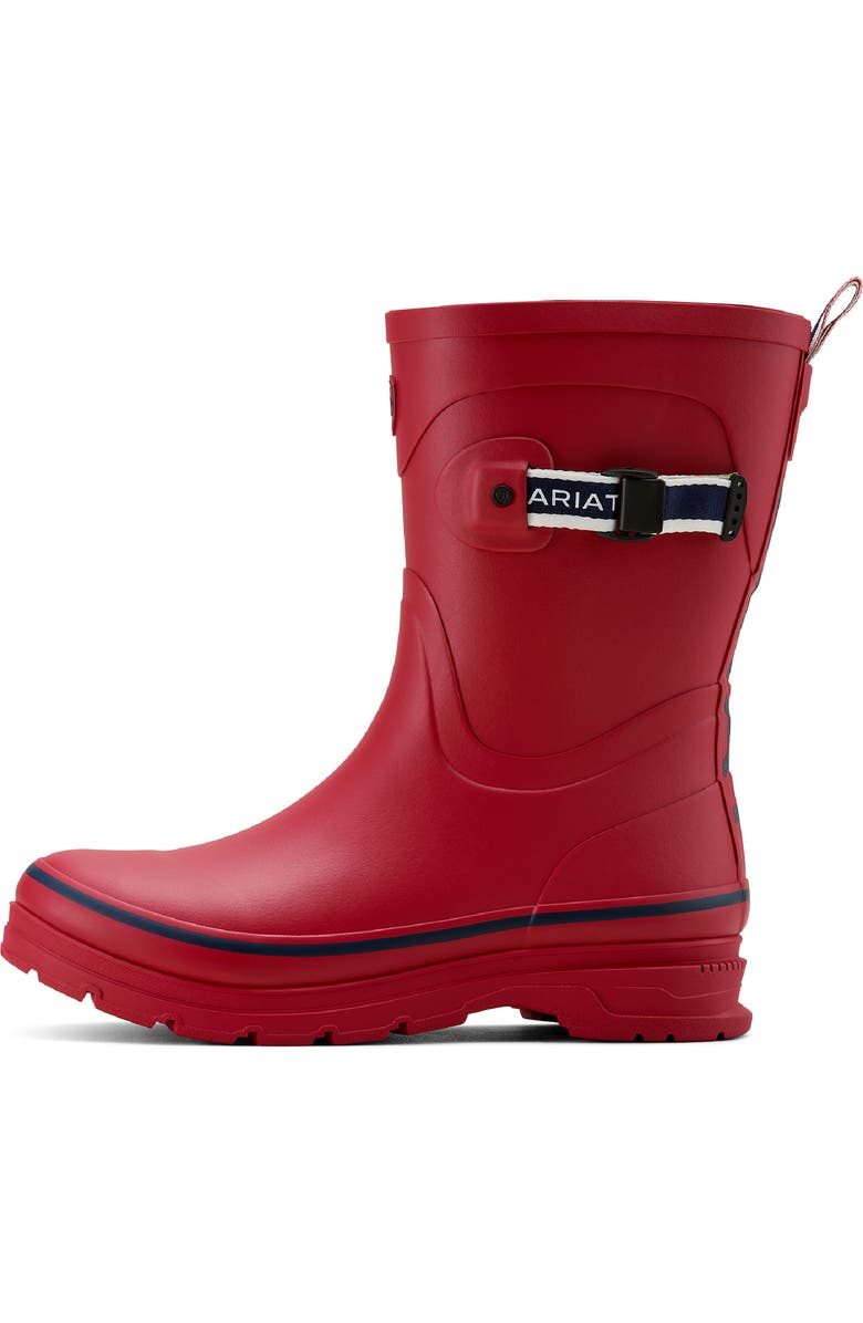 Ariat Kelmarsh Waterproof Mid Rubber Boot, Alternate, color, Red