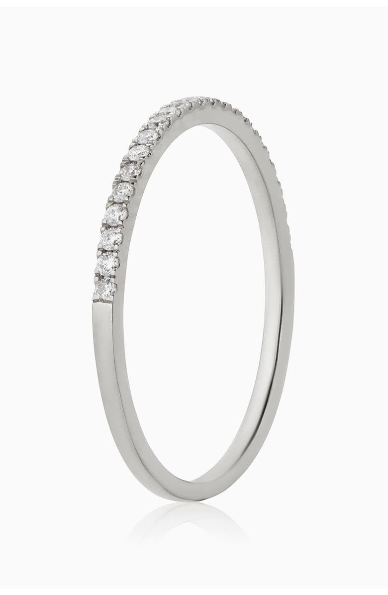 Oradina 14K Gold Regal Diamond Stack Ring, Alternate, color, White Gold