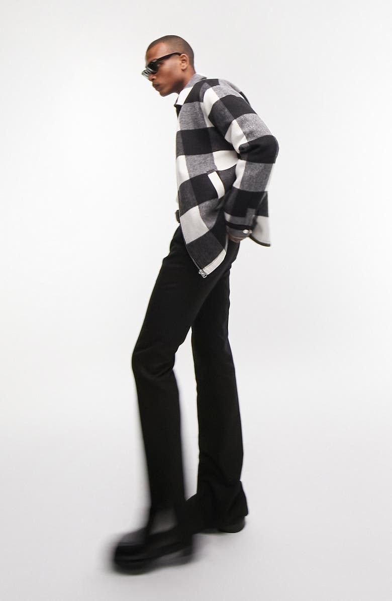 Topman Zip Through Shacket, Alternate, color, Black