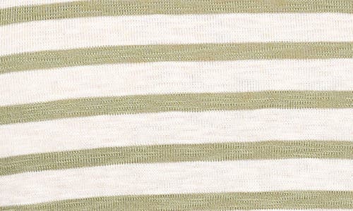 Nzt By Nic+zoe Stripe Cotton Blend T-shirt In Neutral