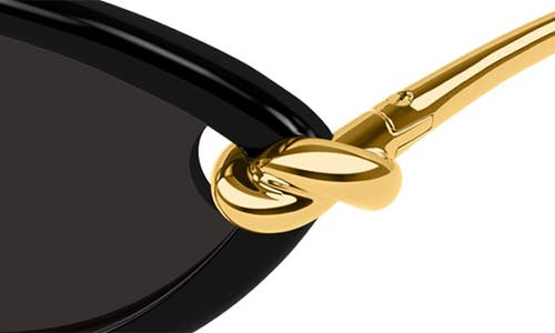Bottega Veneta Womens Black Bv1390s Cat-eye Acetate Sunglasses In Black