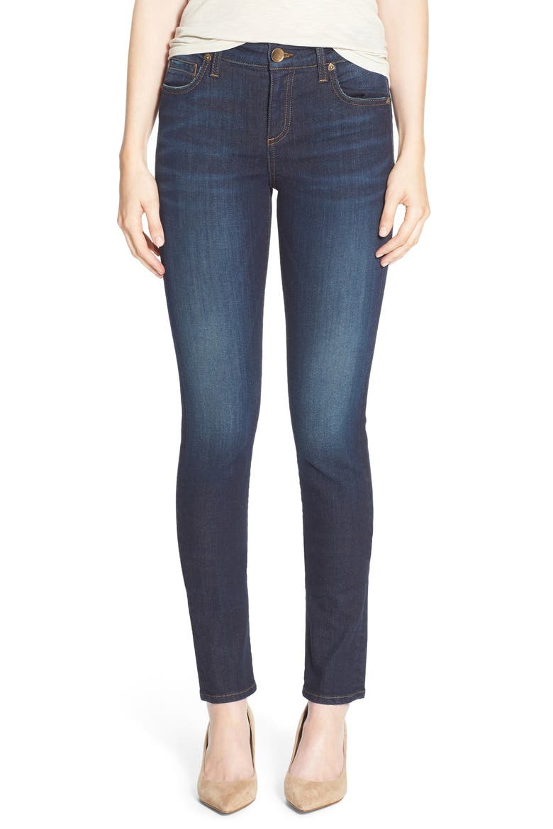 'Diana' Stretch Skinny Jeans, Main, color, BLINDING
