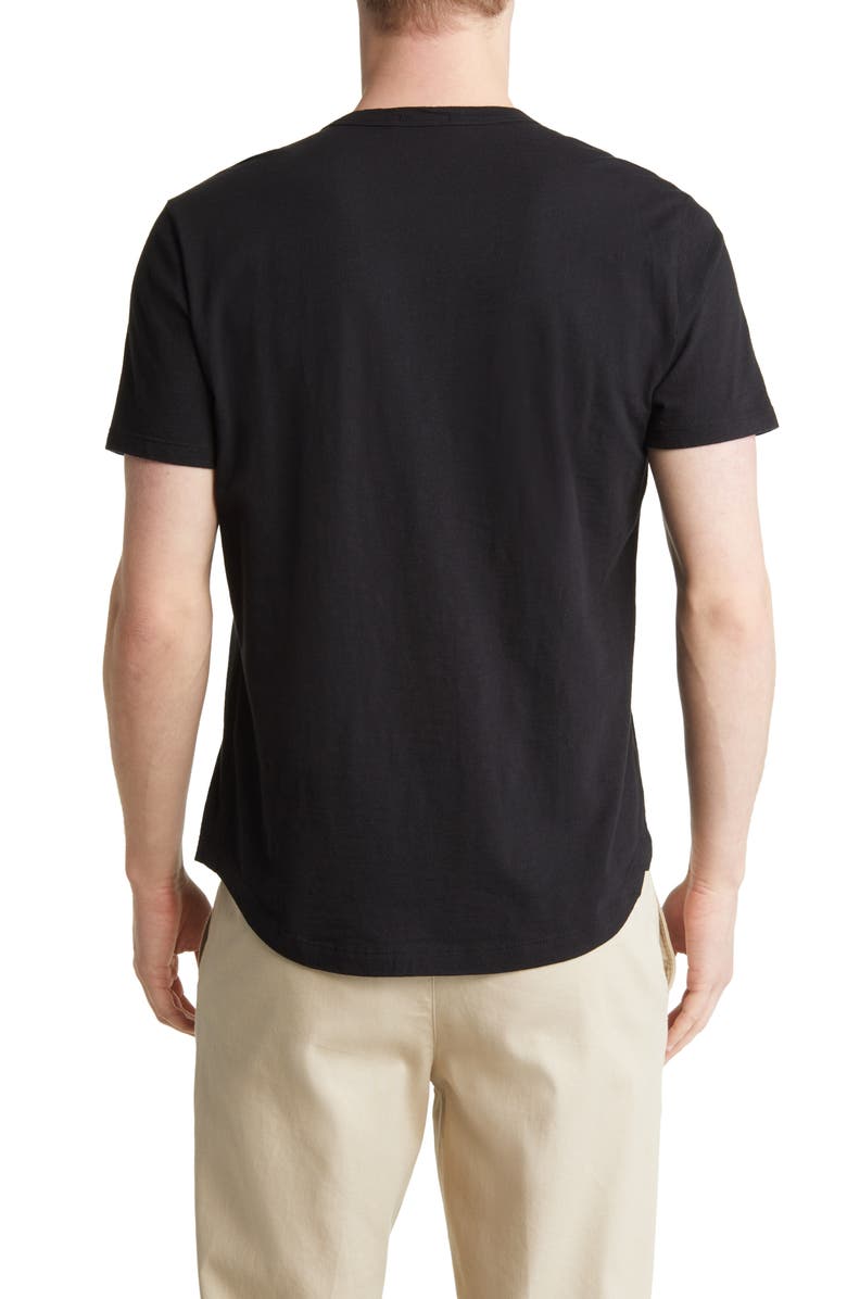 BUCK MASON Curve Hem Cotton Slub T-Shirt, Alternate, color,