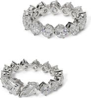 Nadri Lucia Set of 2 Mixed Cubic Zirconia Rings