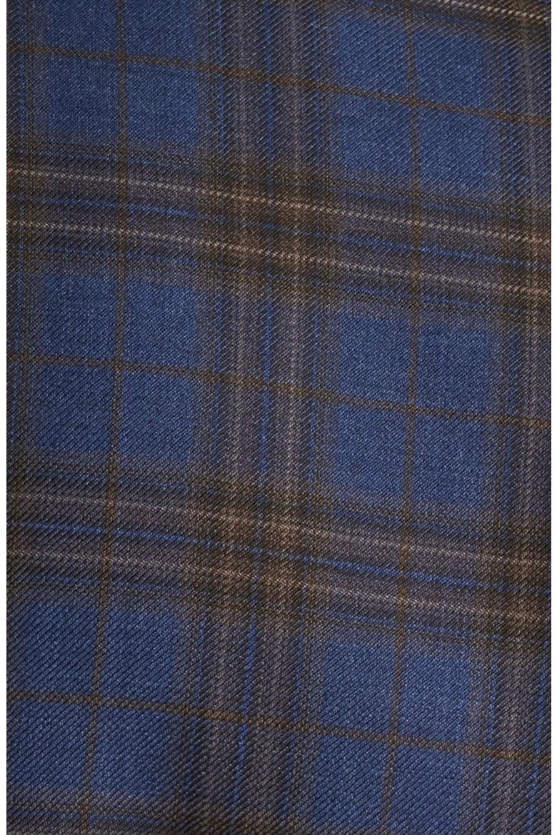 Hutson Slim Fit Navy Plaid Wool Sport Coat, Alternate, color, DARK BLUE