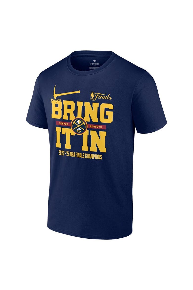 Men's Fanatics Branded  Navy Denver Nuggets 2023 NBA Finals Champions Half Court Hometown Originals Big & Tall T-Shirt, Alternate, color, Navy