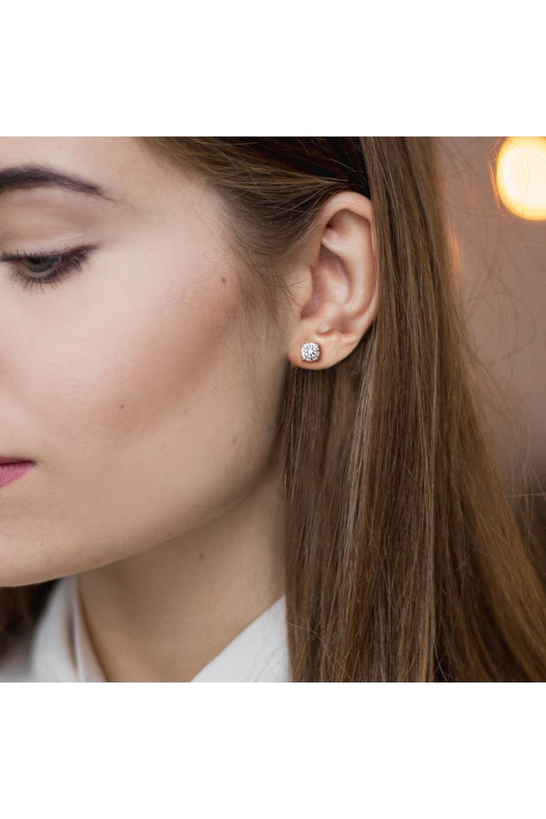5 CTW Lab-Grown Diamond Stud Earrings 14K, Alternate, color, White Gold