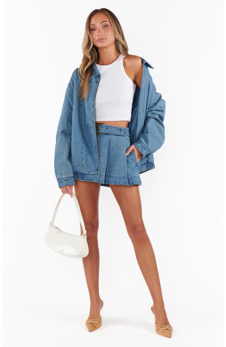Show Me Your Mumu Carter Bomber Jacket, Alternate, color, Ozone Indigo