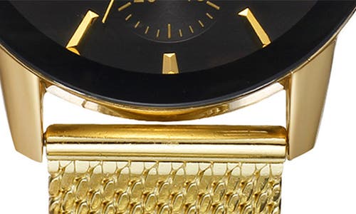 Geoffrey Beene Genuine Diamond Mesh Strap Watch, 41mm In Gold