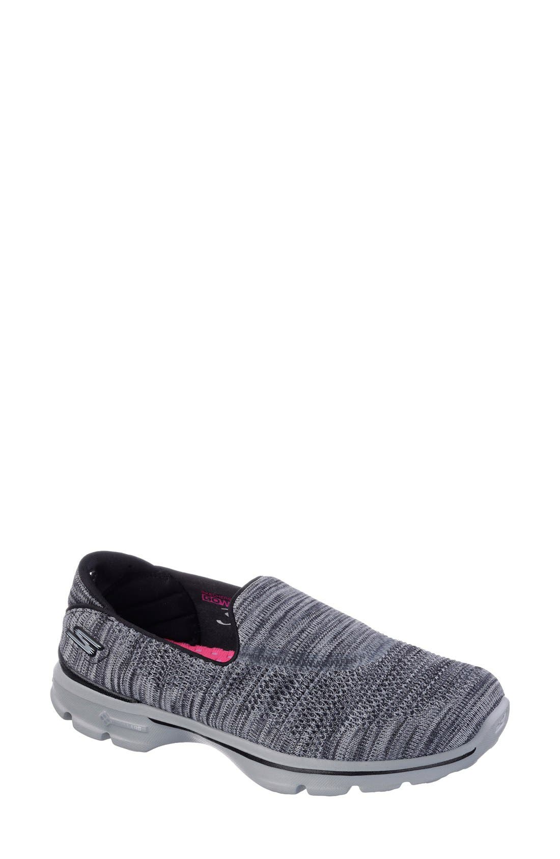 SKECHERS 'GOwalk 3 - FitKnit<sup>™</sup>' Slip-On Walking Shoe, Main, color, 