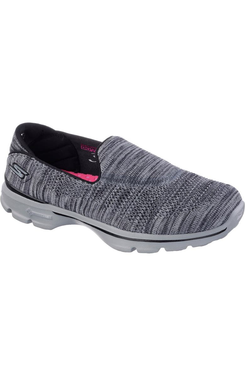 SKECHERS 'GOwalk 3 - FitKnit<sup>™</sup>' Slip-On Walking Shoe, Main, color,