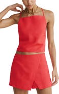 MANGO Square Neck Crop Top