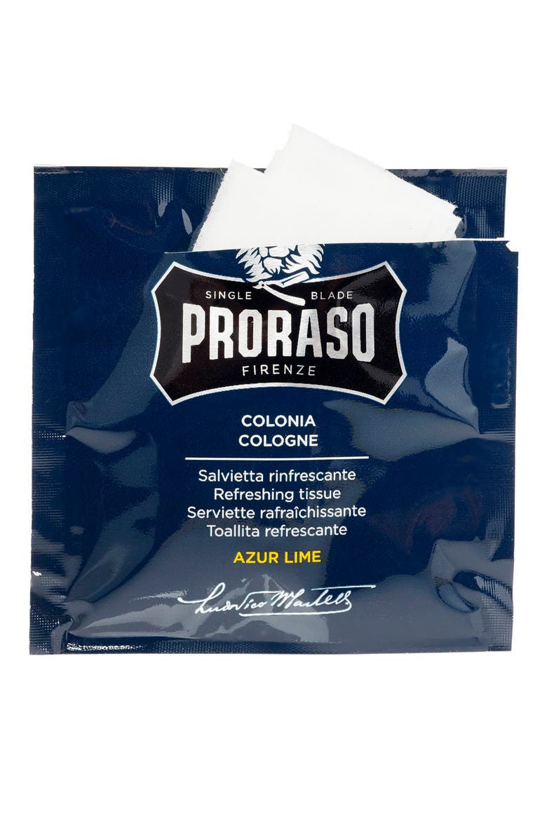 Men's Grooming Azur Lime Refreshing Tissues, Main, color, NO COLOR