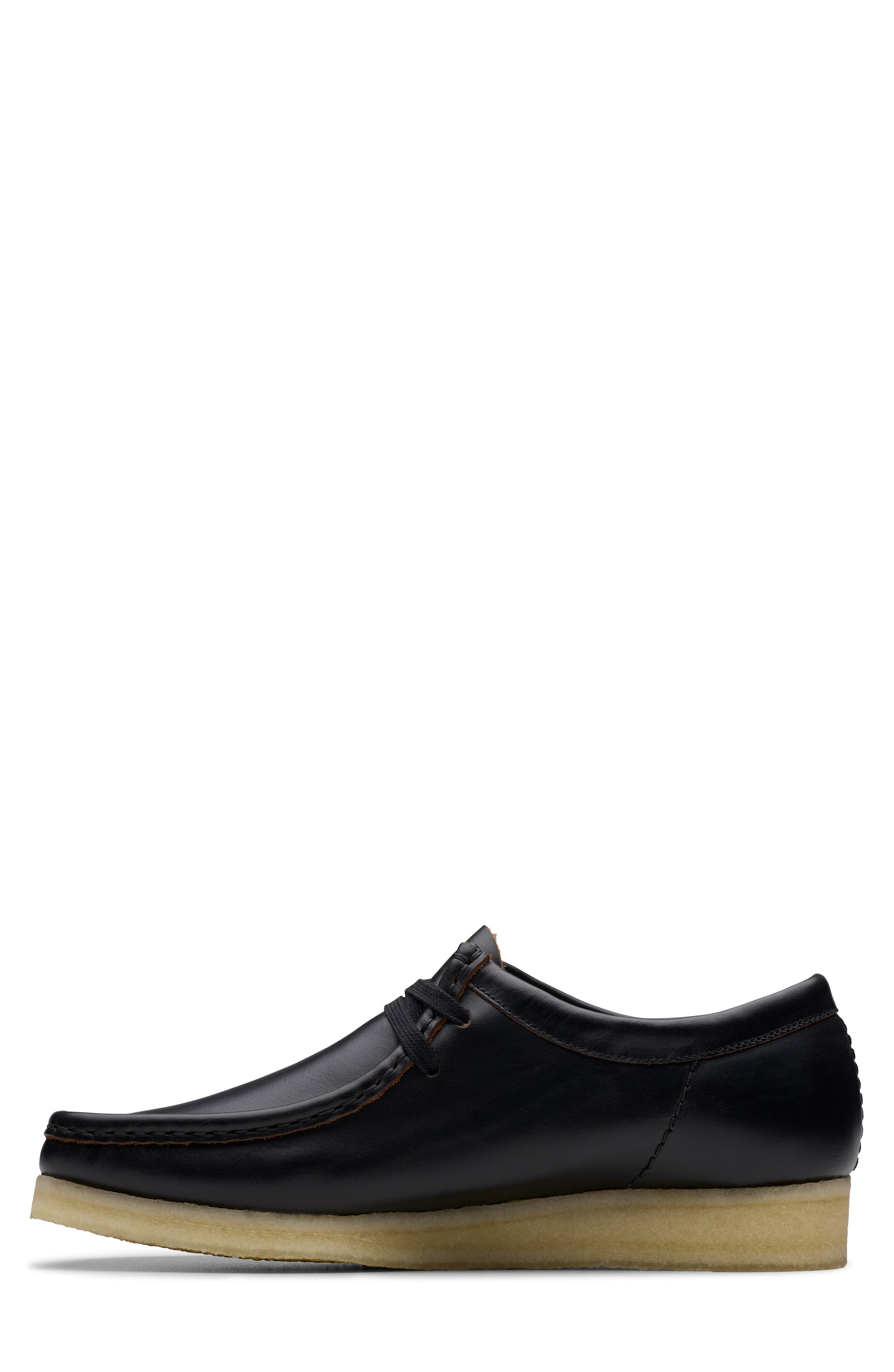 Clarks<sup>®</sup> Originals Wallabee Chukka Boot, Alternate, color, Black Smooth Leather