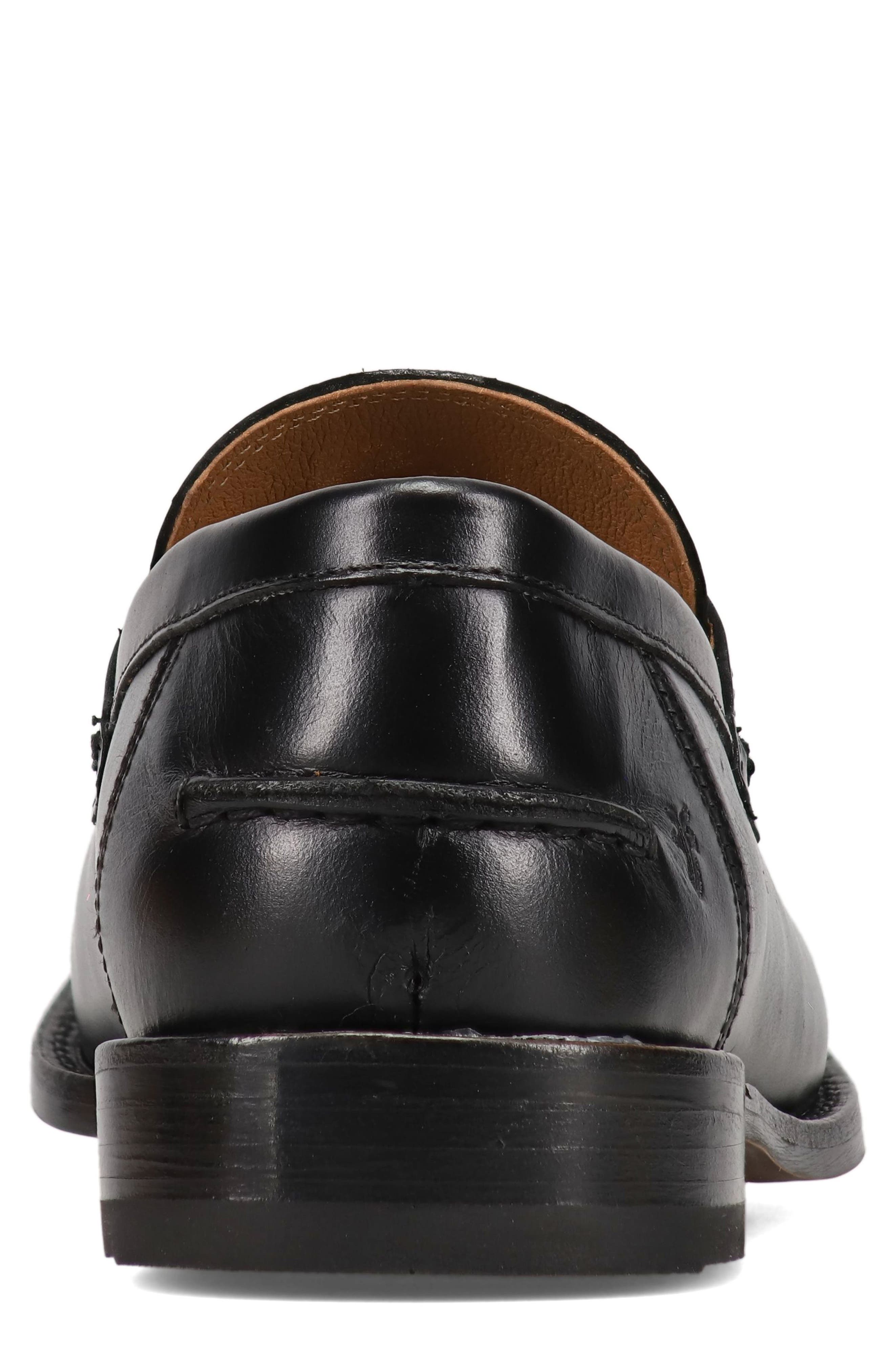 Frye Tyler Flex Penny Loafer, Alternate, color, Black