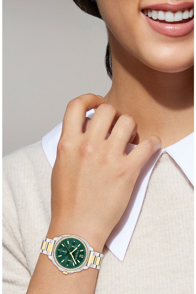Kitt Bracelet Watch, 34mm, Alternate, color, GREEN
