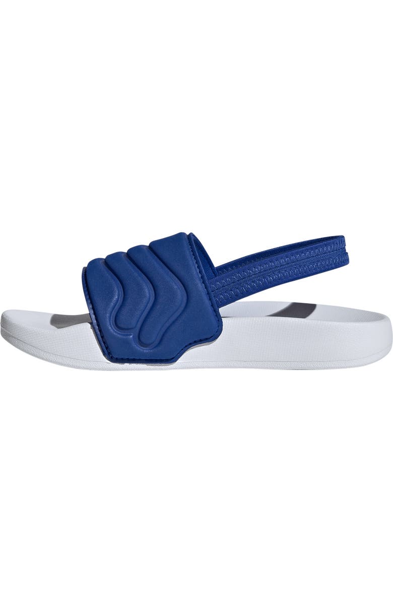 adidas Kids' Adilette Estrap 2.0 Slide Sandal, Alternate, color, Royal Blue/ Footwear White