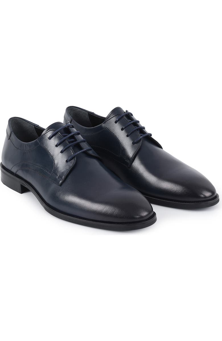 VELLAPAIS Imperiali Plain Toe Derby, Alternate, color, Navy Blue