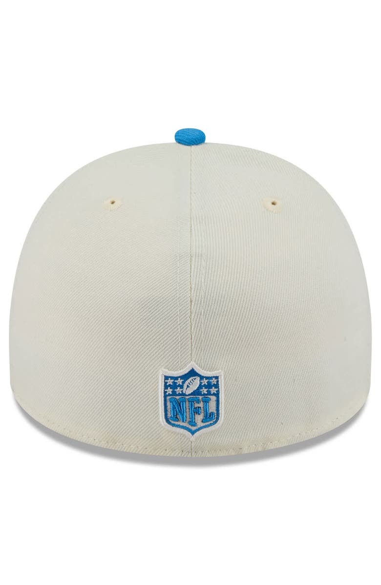 New Era Men's New Era Cream/Powder Blue Los Angeles Chargers 2025 NFL Draft A-Frame 59FIFTY Fitted Hat, Alternate, color,