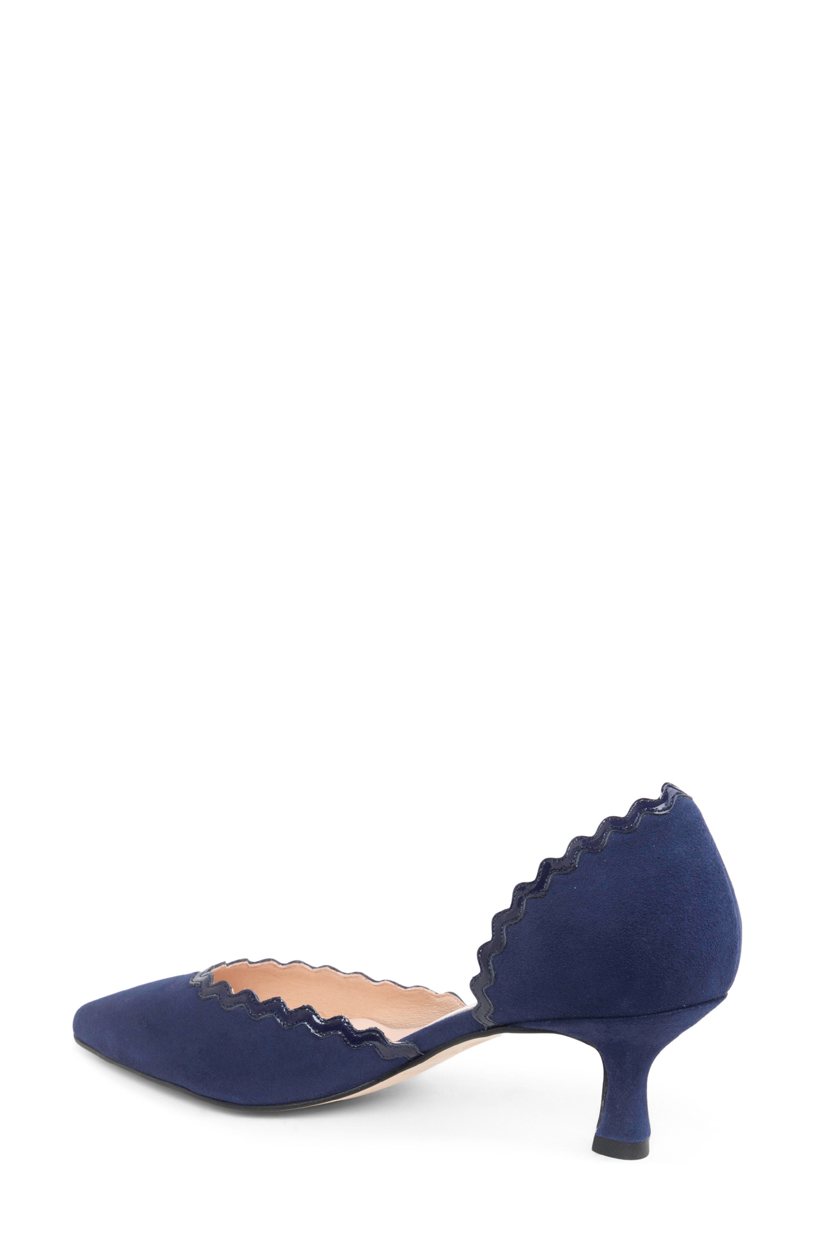 Olivia d'Orsay Kitten Heel Pump, Alternate, color, NAVY