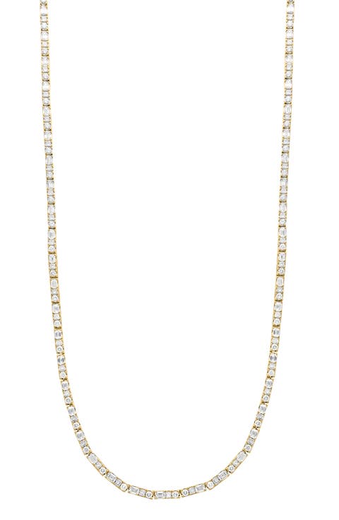 Gatsby Mixed Cut Diamond Tennis Necklace