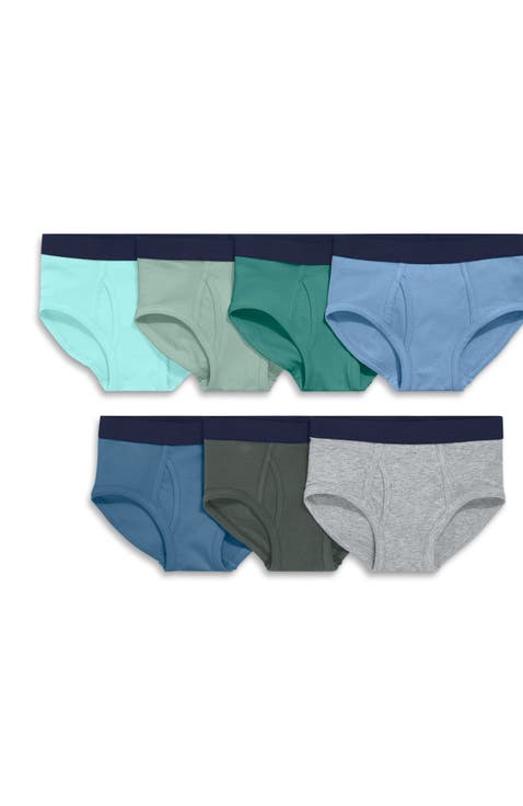 Kids Brief 7-Pack In Solid Neutral Mix (Toddler, Little Kid, & Big Kid)