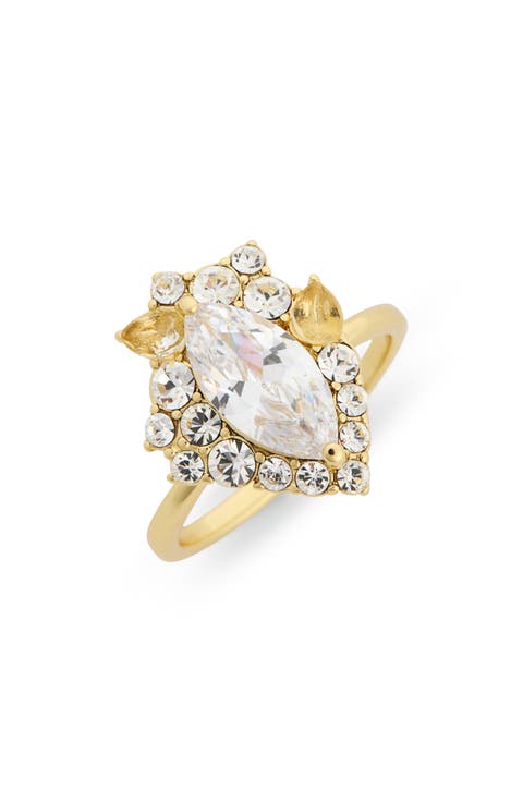 Marquise Cluster Engagement Ring